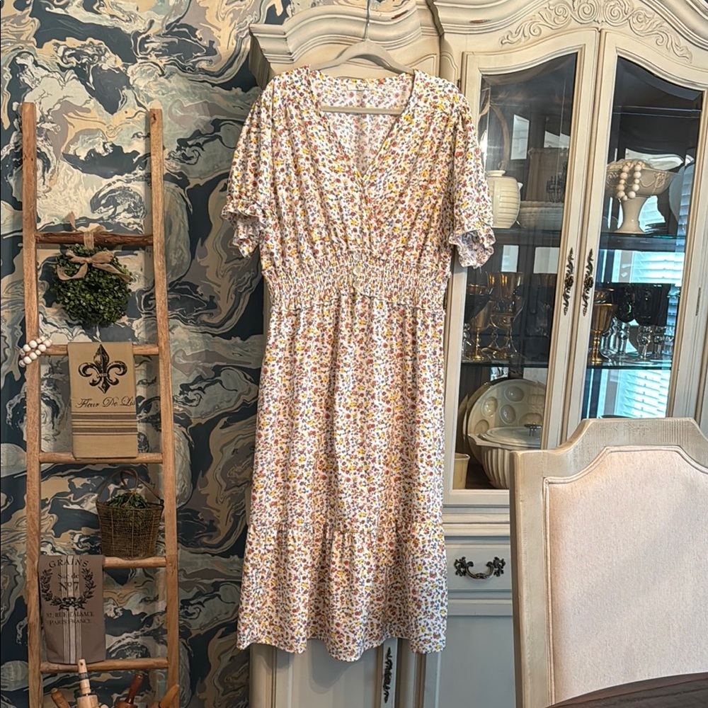 Blush Floral summer Dress 18/20 2X